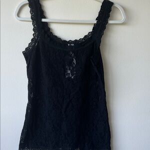 Black Lace Tank Top by hanky panky